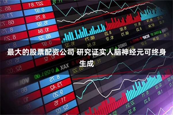 最大的股票配资公司 研究证实人脑神经元可终身生成